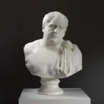 Buste de Vitellius en résine, représentant l'Empereur romain.