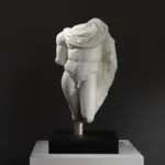 Buste du Torse en marbre romain de Méléagre en résine