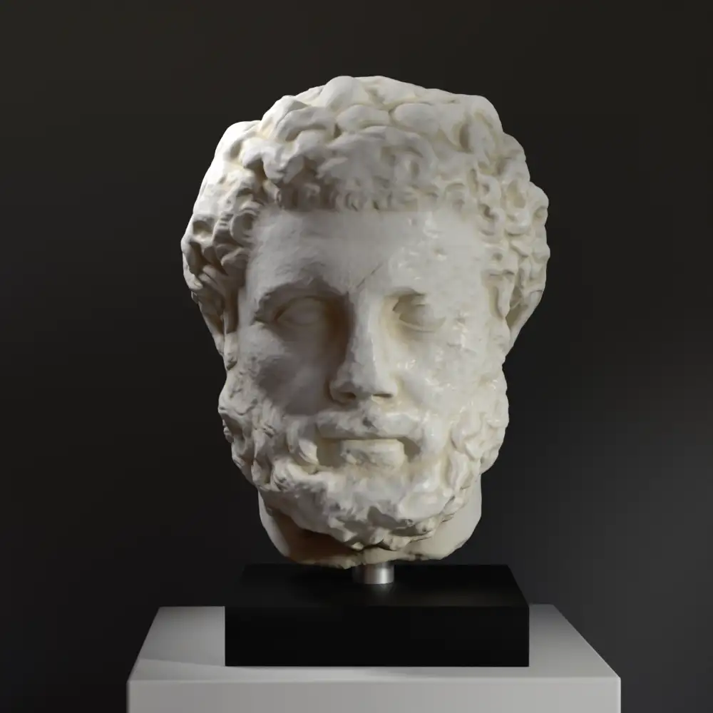 Sculpture du Boxeur représentant un athlète de la Grèce antique.