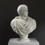 Buste de Brutus en réplique, mettant en avant les détails anatomiques et la patine.
