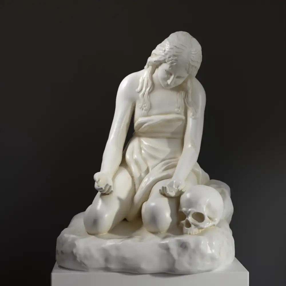 Replica della scultura della Maddalena Pentita di Antonio Canova.