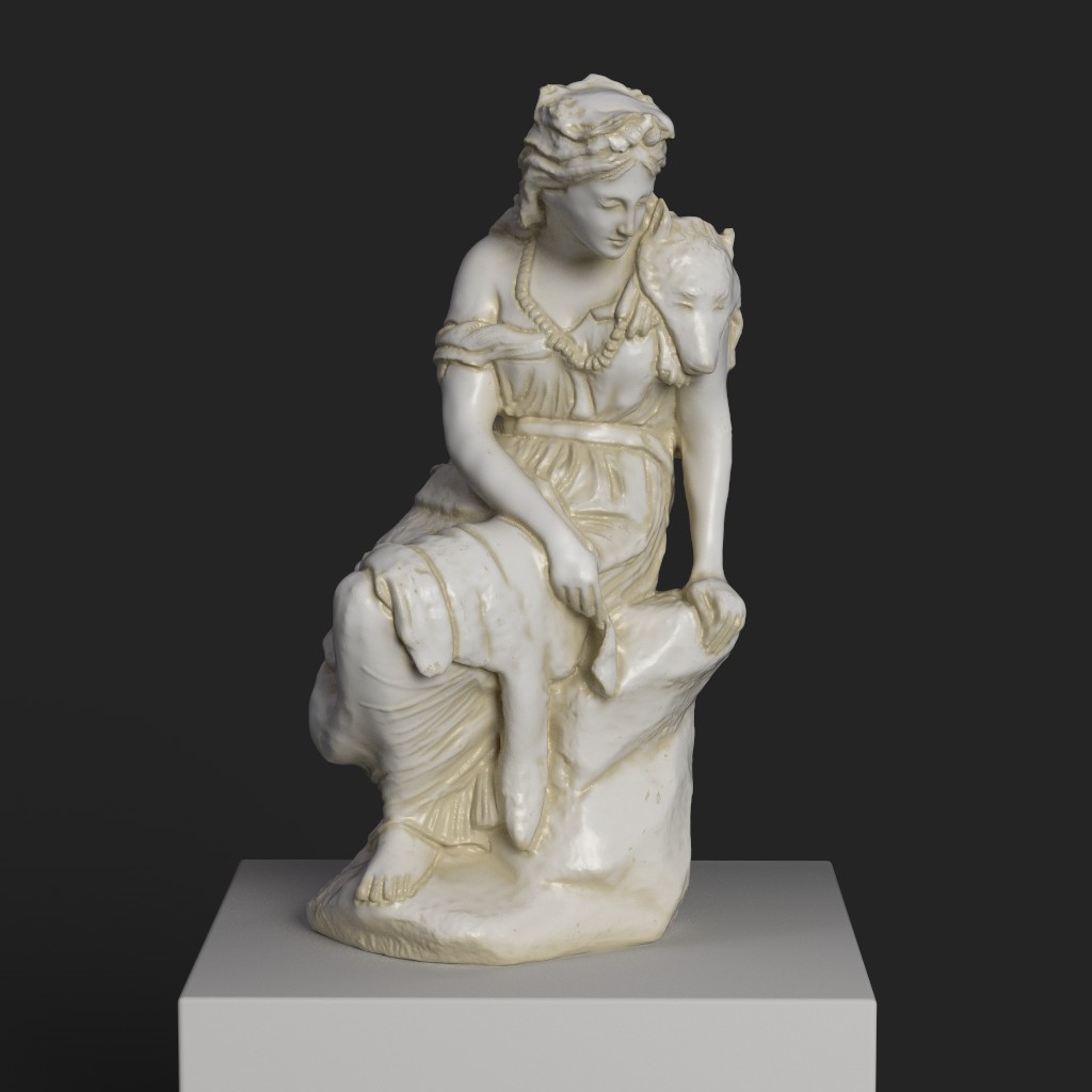 Scultura di Linda, realizzata da August Weizenberg.