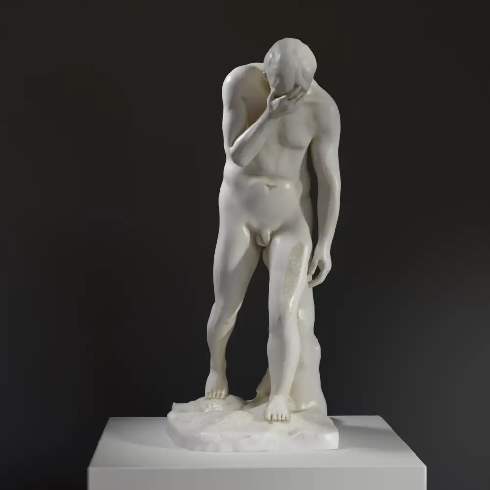 Replica della scultura di Caino dopo aver ucciso Abele al Giardino delle Tuileries di Parigi.