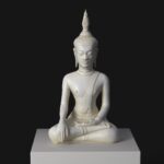 Scultura del Buddha Maravijaya al Museo Guimet di Parigi