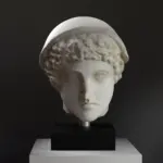 Busto del Ludovisi Hermes in resina di alta qualità.
