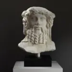 Replica del Busto dell'Erma Janiforme di Dionisio in resina di alta qualità.