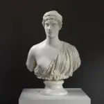 Replica del Busto del Rilievo Votivo Ateniese in resina di alta qualità.