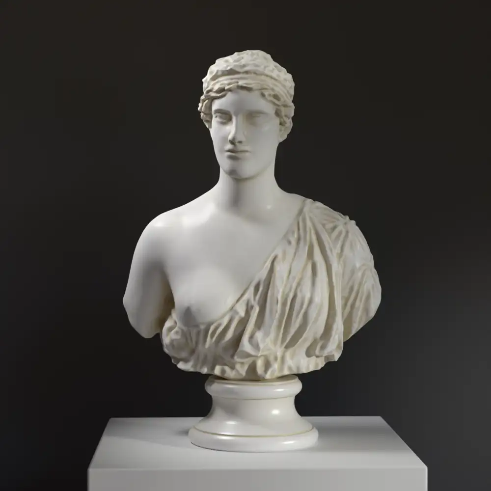 Replica del Busto del Rilievo Votivo Ateniese in resina di alta qualità.