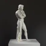 Sculptuur van Spartacus die zijn bevrijding uit ketenen uitdrukt.