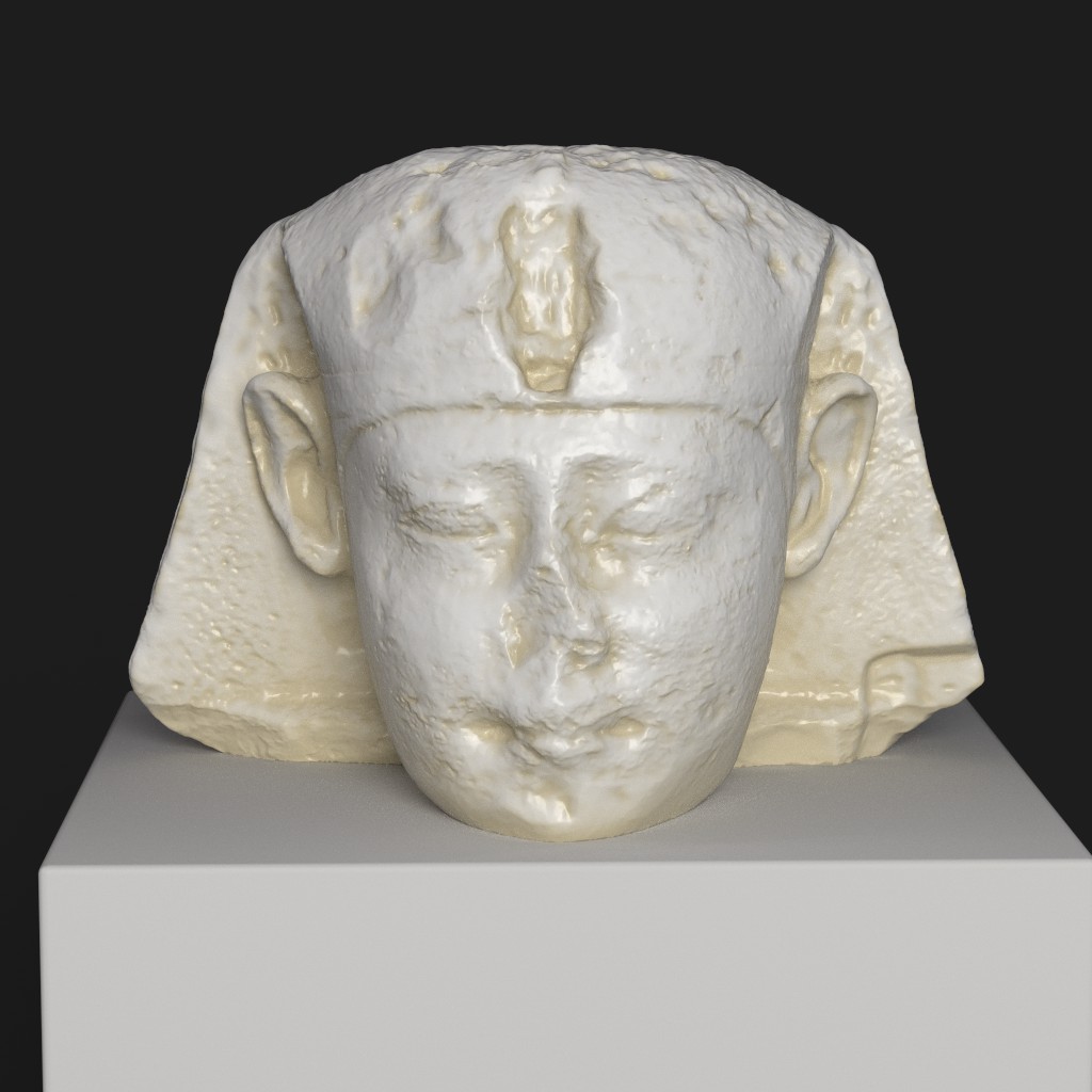 Replica van het Farao Hoofd, vervaardigd uit hoogwaardig resin.