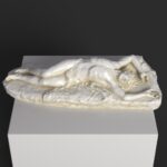 Replica van de sculptuur 'Abel' door Giovanni Dupré, met een gedetailleerde weergave van de figuur.