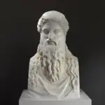 Buste van Dionysus van het Sardanapalus-type, prachtig gedetailleerd.