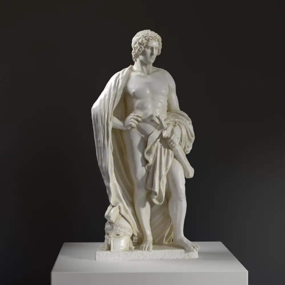 Sculptuur van Marte, een gedetailleerde replica van klassieke kunst.