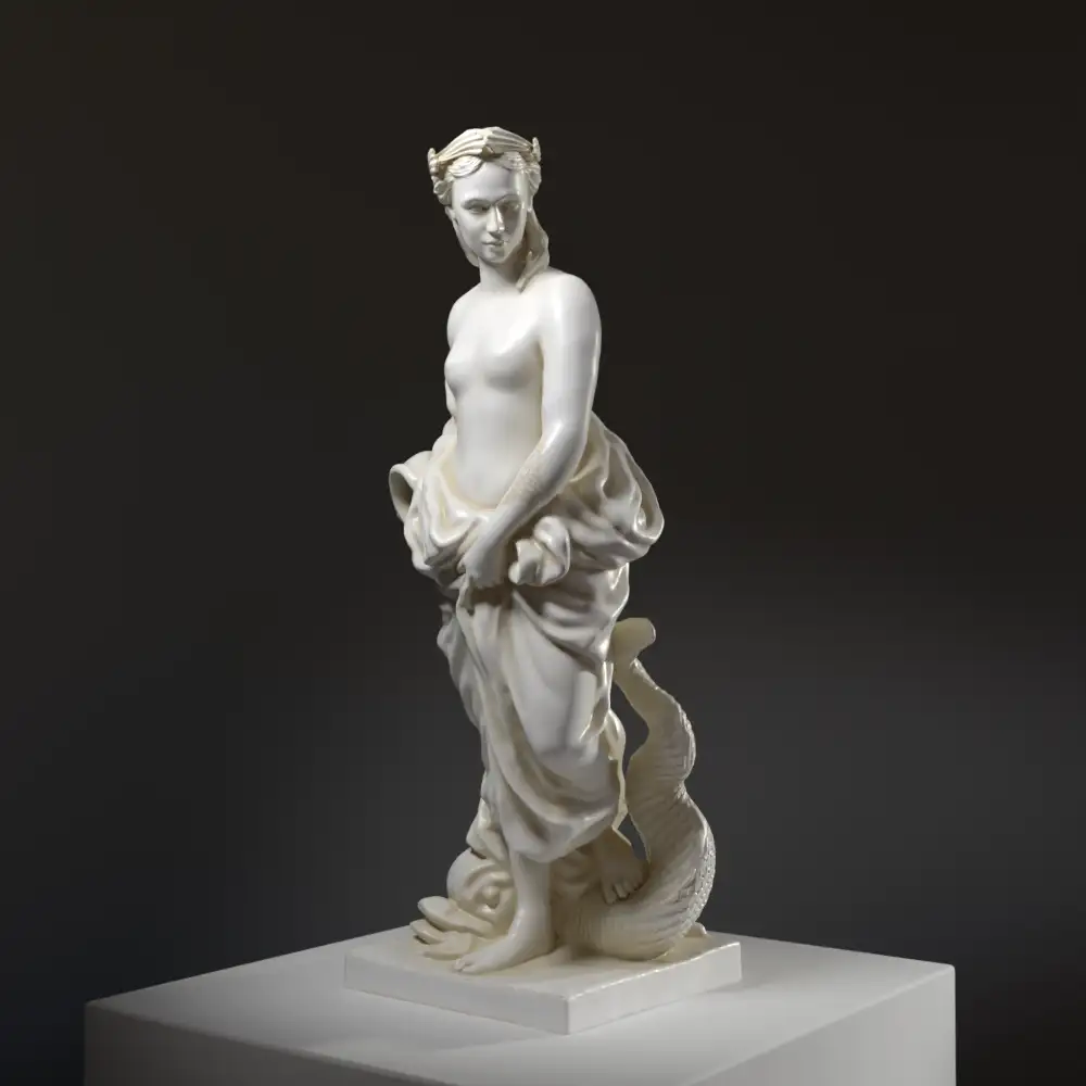 Sculptuur van Water bij het Paleis van Versailles, vervaardigd uit resin met marmeren en bronzen patina.