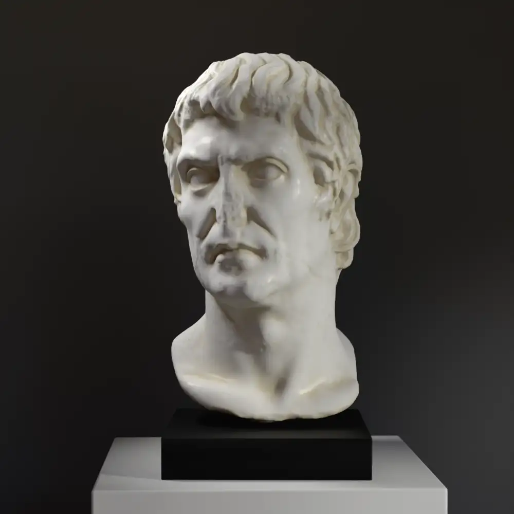 Buste van Sulla, replica van een Romeinse sculptuur.