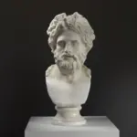 Buste van Asclepius, god van de geneeskunde, in het Staatsmuseum Hermitage.